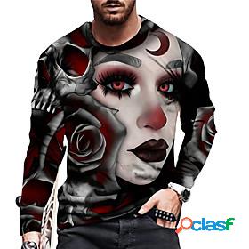 Mens Unisex T shirt Graphic Prints Human 3D Print Crew Neck