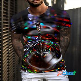 Mens Unisex T shirt Graphic Prints Running water 3D Print