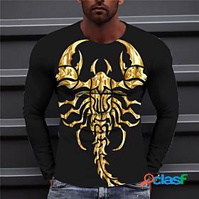 Mens Unisex T shirt Graphic Prints Scorpion 3D Print Crew