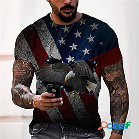 Mens Unisex Tee T shirt Shirt Graphic Prints Flag 3D Print