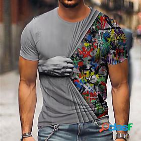 Mens Unisex Tee T shirt Shirt Graphic Prints Hand 3D Print