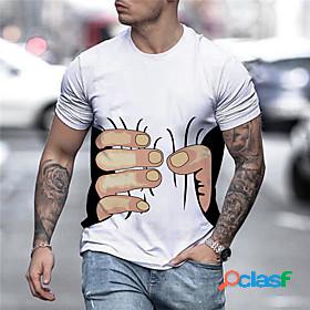 Mens Unisex Tee T shirt Shirt Graphic Prints Hand 3D Print