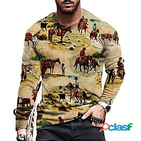Men's Unisex Tee T shirt Shirt Graphic Prints Horse 3D Print