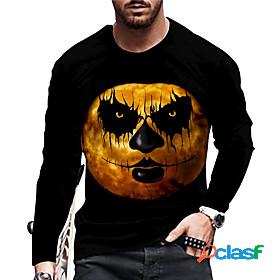 Men's Unisex Tee T shirt Shirt Graphic Prints Pumpkin 3D