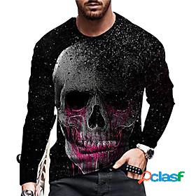 Mens Unisex Tee T shirt Shirt Graphic Prints Skull 3D Print