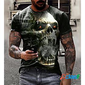 Men's Unisex Tee T shirt Shirt Graphic Prints Skull 3D Print