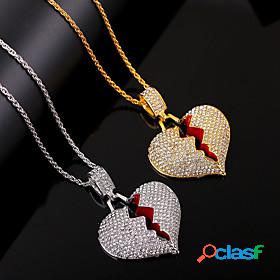 Mens Womens White Pendant Necklace Long Necklace Synthetic