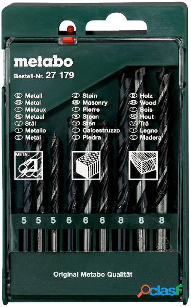 Metabo 627179000 Kit punte a spirale da metallo 9 parti 1