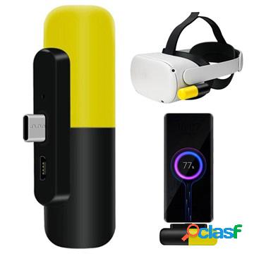 Mini USB-C Power Bank per Oculus Quest 2 - 3300mAh - Giallo