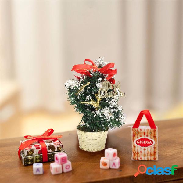 Mini tavolo albero di Natale ornamento multi-modelli casuali
