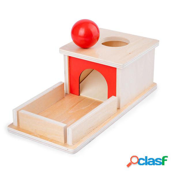 Montessori Object Permanence Scatola Permanente in legno