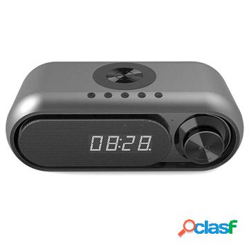 Multifunctional Alarm Clock Radio WD-300 - 1200mAh - Grey