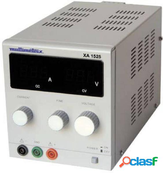 Multimetrix XA 1525 Alimentatore da laboratorio regolabile 0