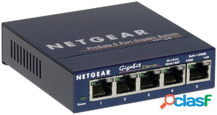 NETGEAR GS105GE Switch di rete 5 Porte 1 GBit/s