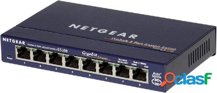 NETGEAR GS108GE Switch di rete 8 Porte