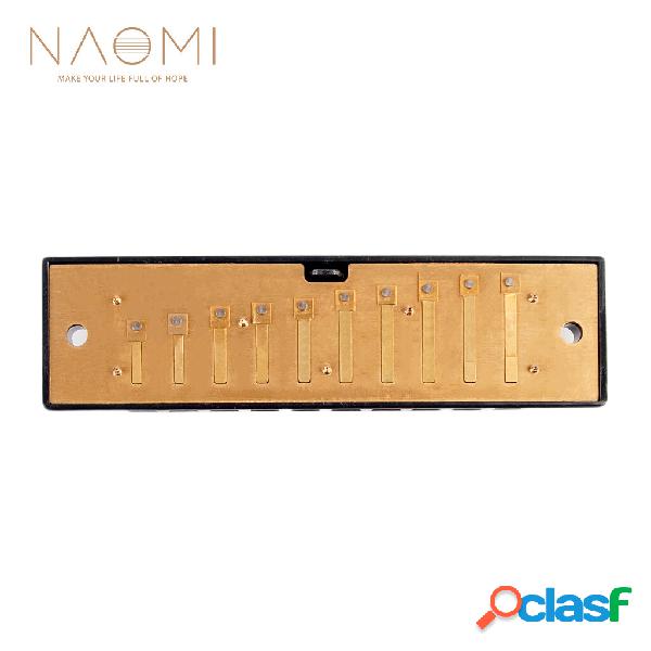 Naomi 10 fori armonica Reed sostituzione Reed Plates Key Of