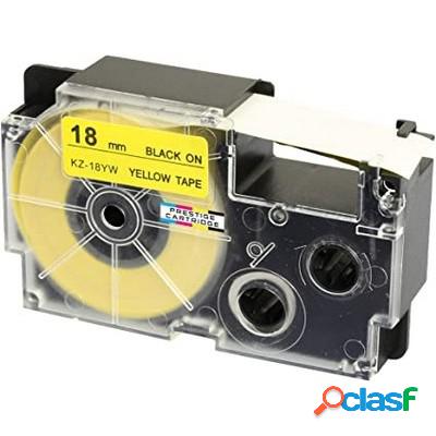 Nastro per etichettatrice Casio XR-18YW da 12 mm compatibile