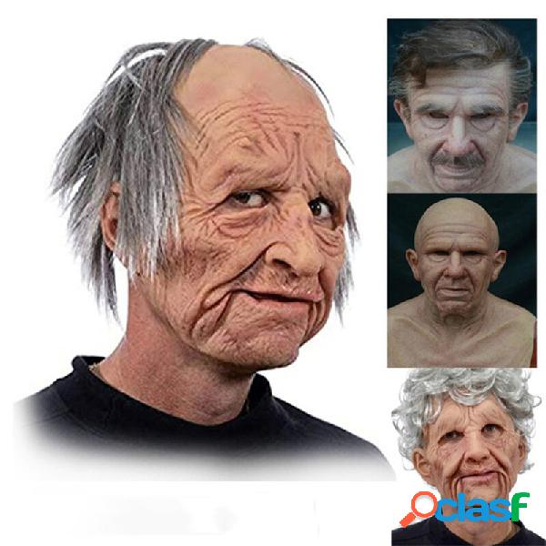 Natale Cosplay Party Old Man Maschera Bocca mobile Copricapo