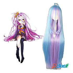 No Game No Life Shiro Cosplay Wigs Women's 42 inch Heat