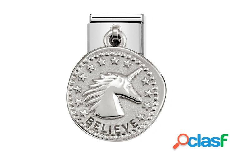 Nomination Believe Composable acciaio argento