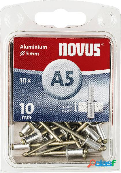 Novus 110026855 Rivetto (Ø x L) 5 mm x 10 mm Alluminio