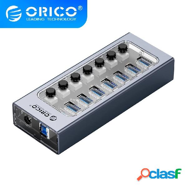 ORICO AT2U3 USB3.0 HUB 7/10/13/16 Porte Alluminio + Splitter