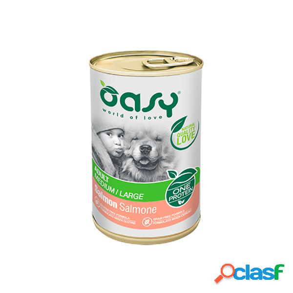 Oasy Dog Adult Medium Large One Protein Salmone Lattina 400