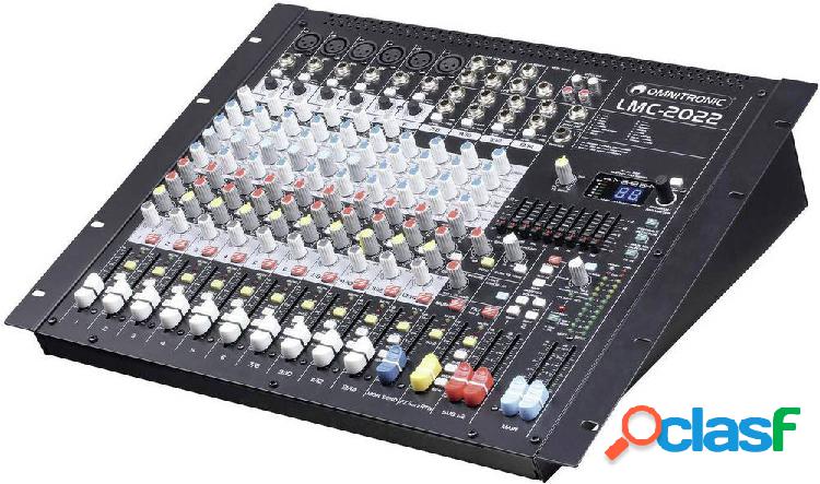 Omnitronic LMC-2022FX Mixer DJ Numero canali:14 Collegamento