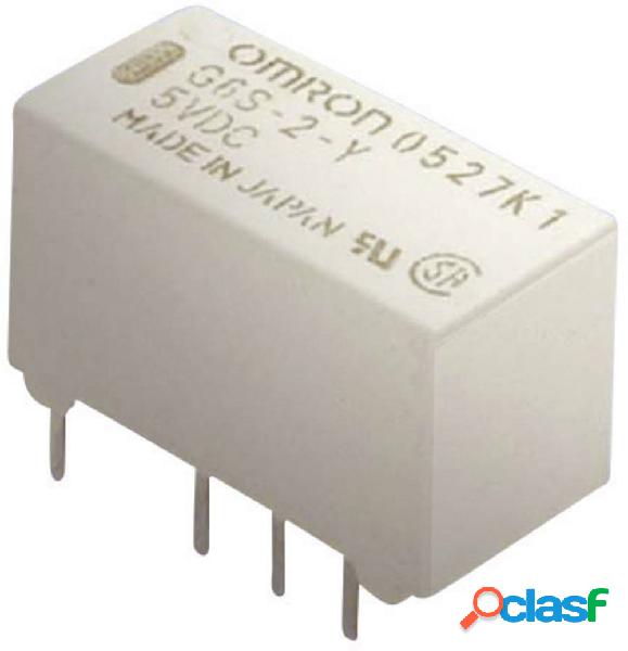 Omron G6S-2 5 VDC Relè per PCB 5 V/DC 2 A 2 scambi 1 pz.