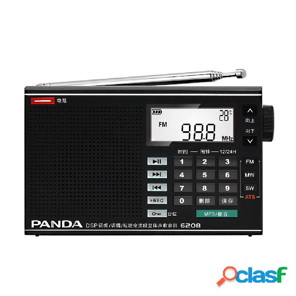 PANDA 6208 FM AM MW SW Full Banda Radio DSP Sintonia