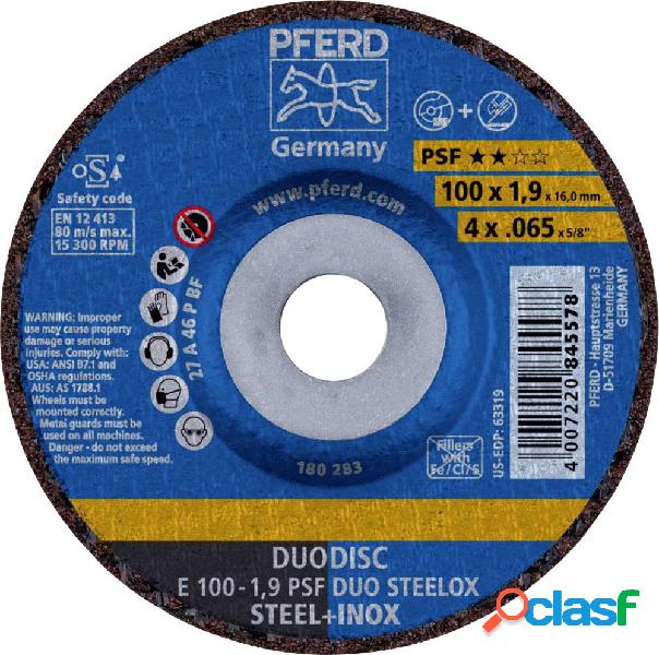 PFERD 62010630 E 100-1,9 PSF DUO STEELOX/16,0 Disco di