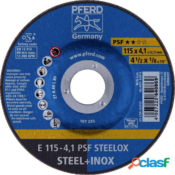 PFERD 62011531 E 115-4,1 PSF STEELOX Disco di sgrossatura