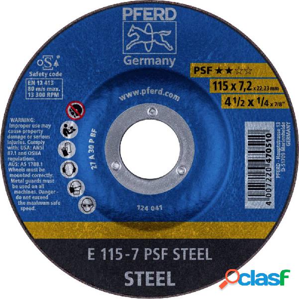PFERD 62011634 E 115-7 PSF STEEL Disco di sgrossatura con