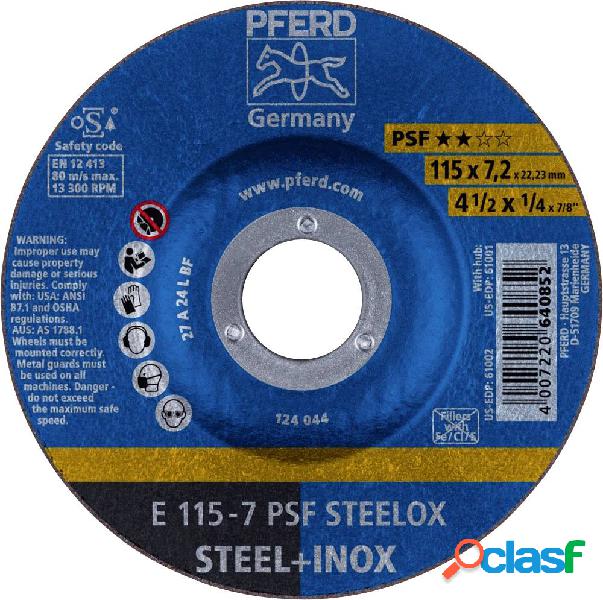 PFERD 62011640 E 115-7 PSF STEELOX Disco di sgrossatura con