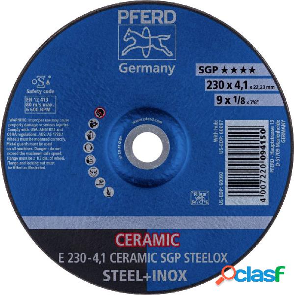 PFERD 62100230 E 230-4,1 CERAMIC SGP STEELOX Disco di