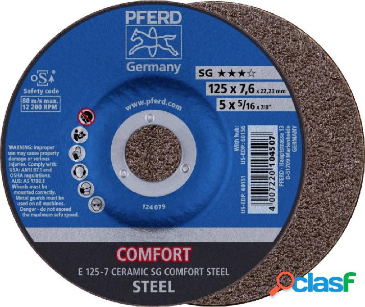 PFERD 62101125 E 125-7 CERAMIC SG COMFORT STEEL Disco di