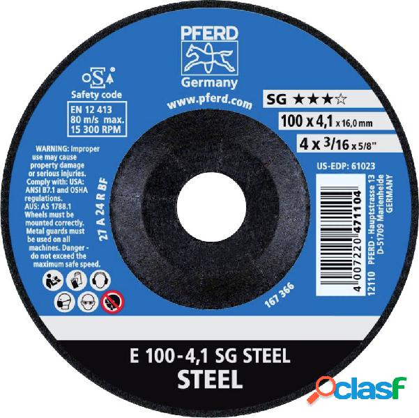 PFERD 62210426 E 100-4,1 SG STEEL/16,0 Disco di sgrossatura