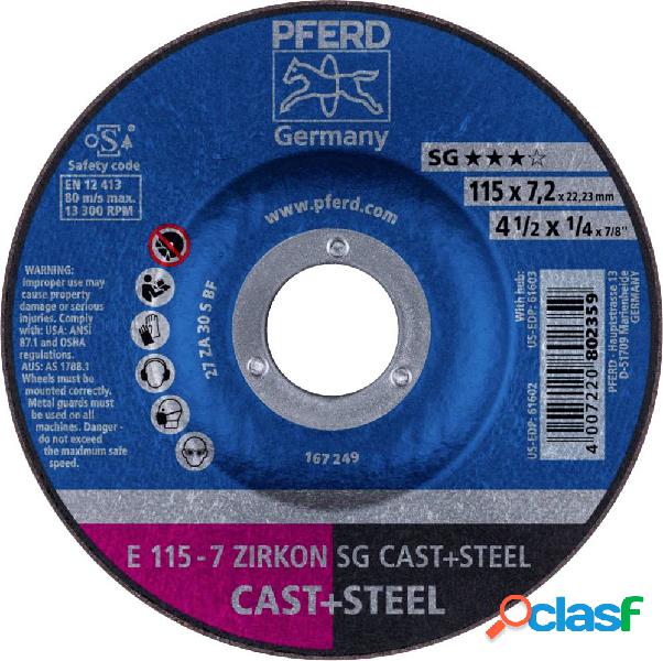 PFERD 62211747 E 115-7 ZIRKON SG CAST+STEEL Disco di