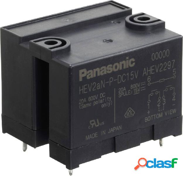 Panasonic HEV2AN-P-DC12V Relè per PCB 12 V/DC 20 A 2 NA 1