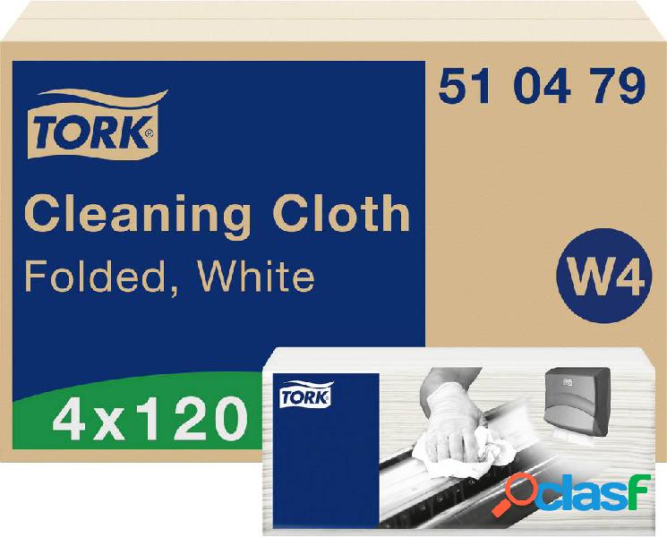 Panni per la pulizia bianco W4l, 4 x 120 panni TORK 510479