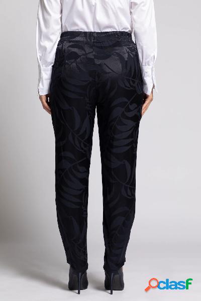 Pantaloni, Jacquard, cintura elastica, taglio conico, Donna,