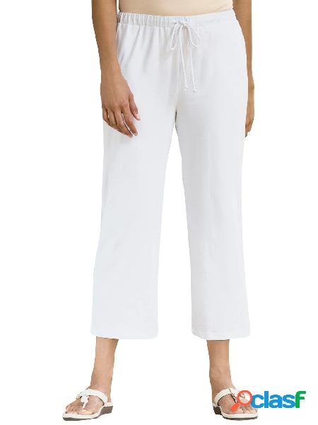 Pantaloni a 3/4 in jersey con taglio della gamba dritto,