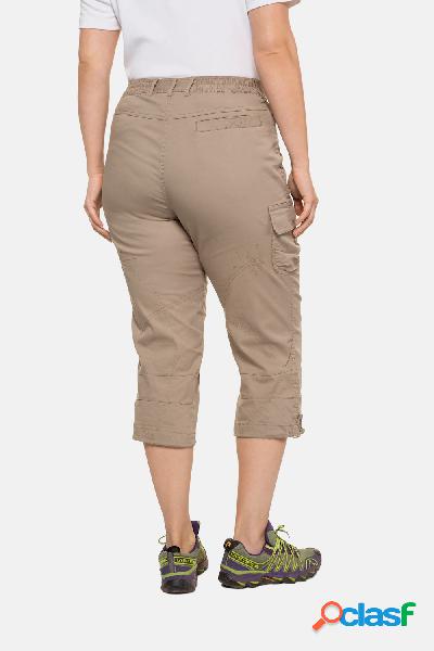 Pantaloni a 7/8, orli regolabili, da trekking, Donna, Beige,