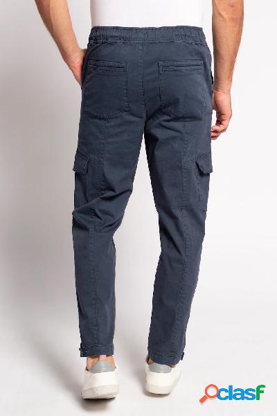 Pantaloni cargo, tinti in capo, modern fit, Uomo, Blu,
