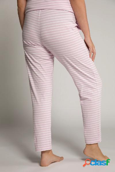 Pantaloni del pigiama di cotone biologico a righe con