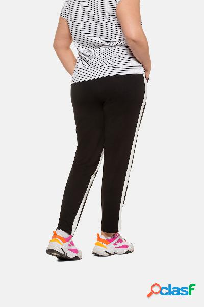 Pantaloni di felpa con righe, cintura elastica e tasche,