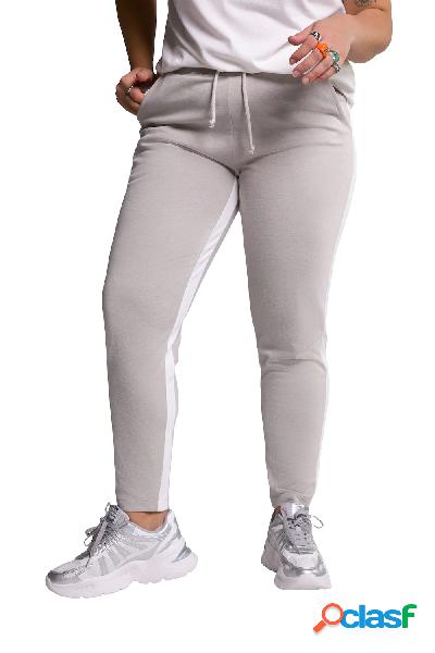 Pantaloni di felpa con righe, cintura elastica e tasche,