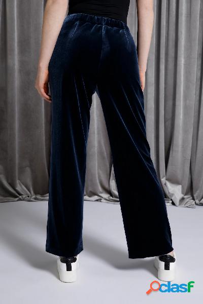 Pantaloni di velluto con taglio della gamba dritto e ampio e