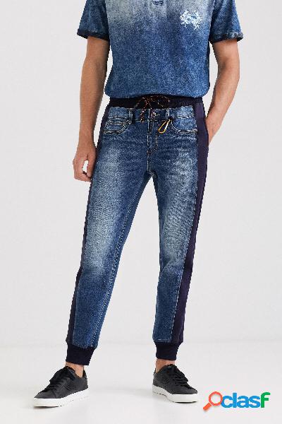 Pantaloni jogger jeans ibridi