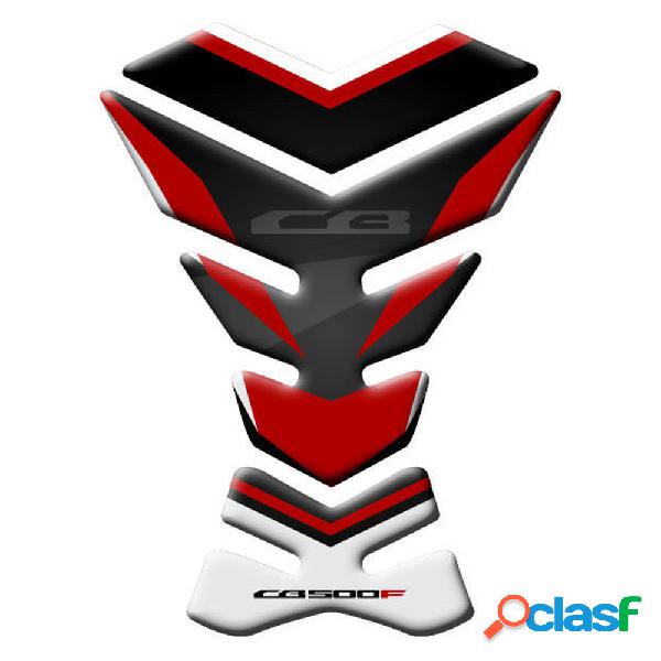 Paraserbatoio adesivo 3d bianco rosso fits